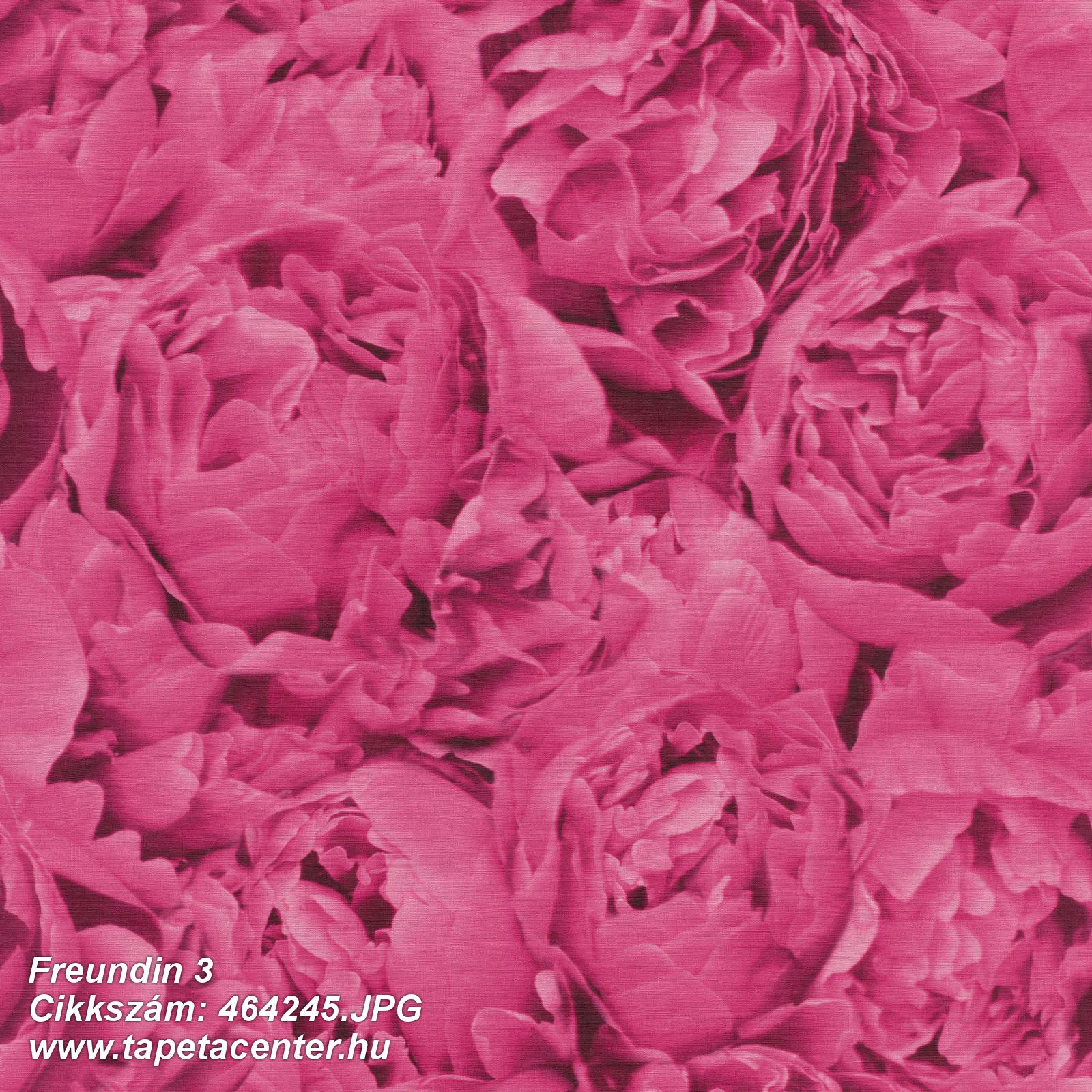 3d hatású,virágmintás,pink-rózsaszín,lemosható,vlies tapéta 